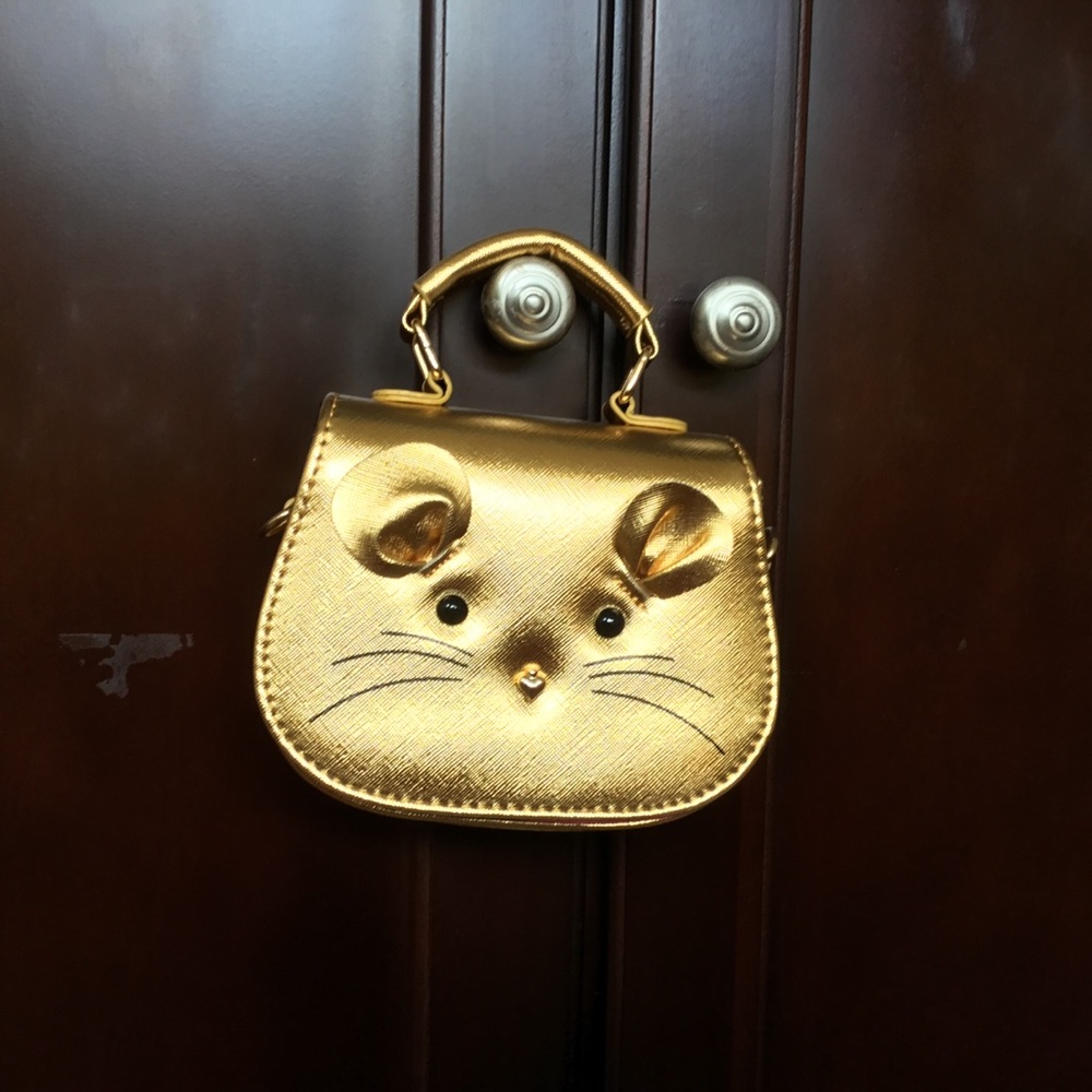 Golden Kitty  purse